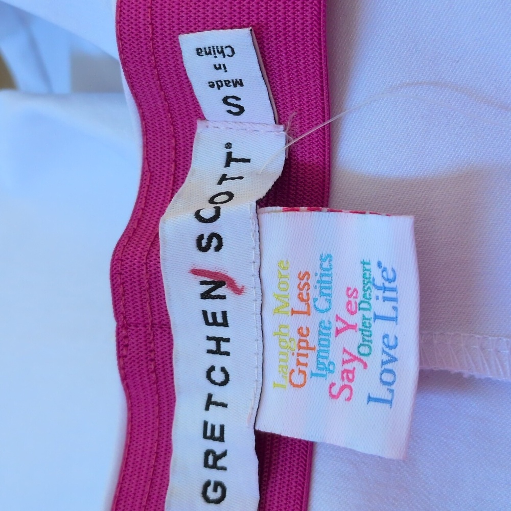Gretchen Scott Gripe Less Pull On Pant White S - Picture 9 of 16